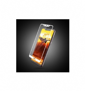 Nokia 8.1 - Schermbeschermer Van Gehard Glas Op Ware Grootte - Wit