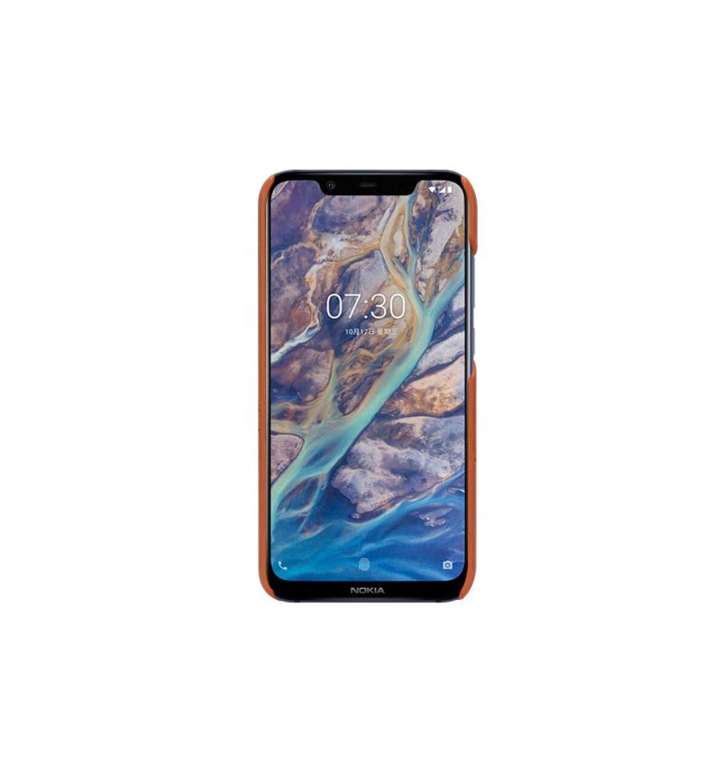 Telefoonhoesje voor Nokia 8.1 Imak Imitatieleer - Bruin