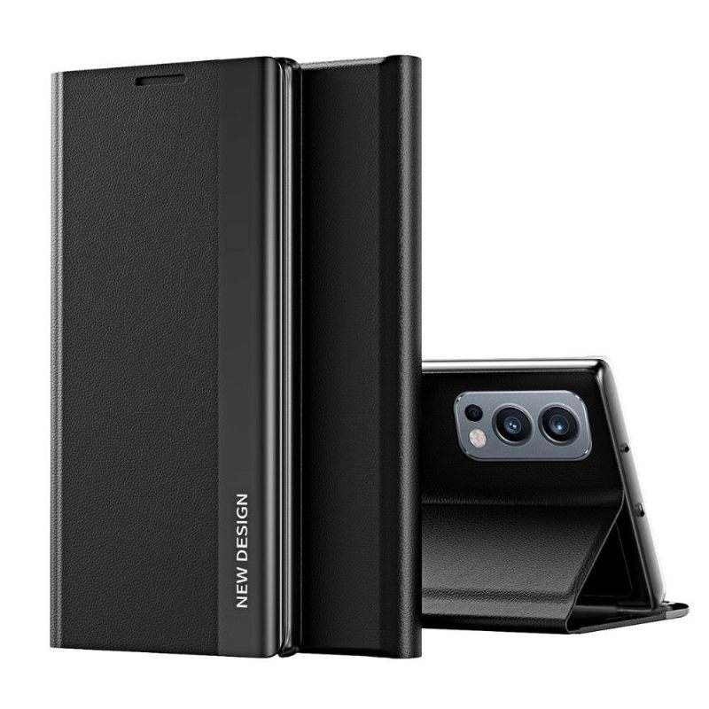 Case voor OnePlus Nord 2 5G Zakelijke Magneet Met Leereffect
