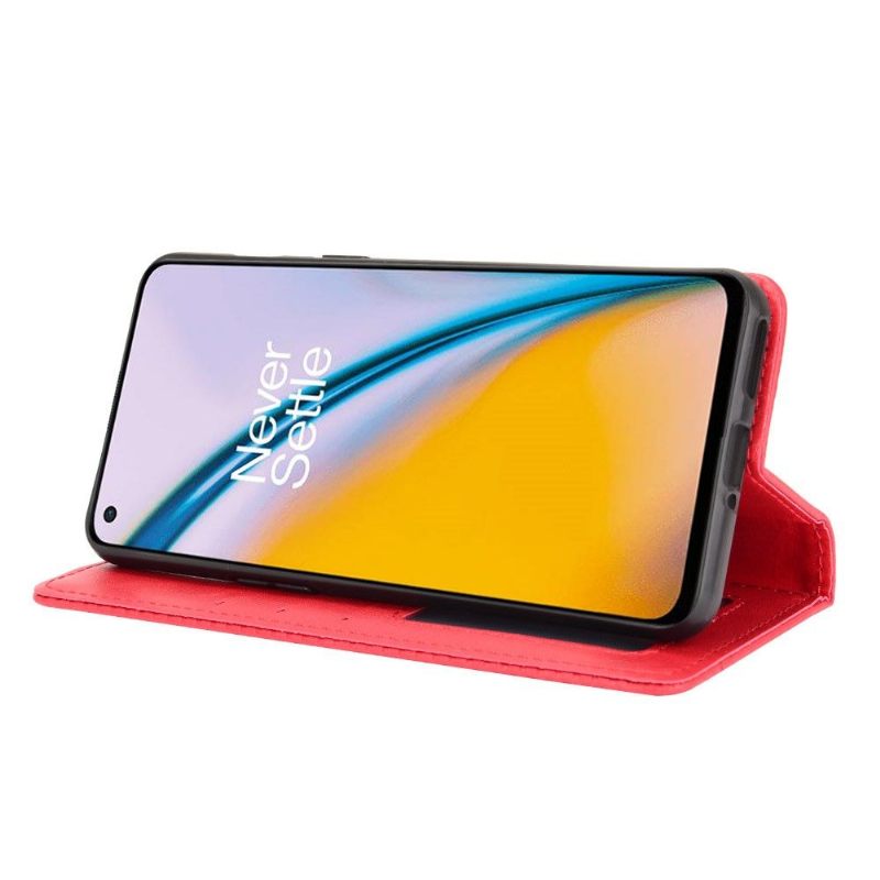 Cover voor OnePlus Nord 2 5G De Lederen Stijl Cirénius