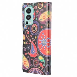 Folio-hoesje voor OnePlus Nord 2 5G Paisley Bloem