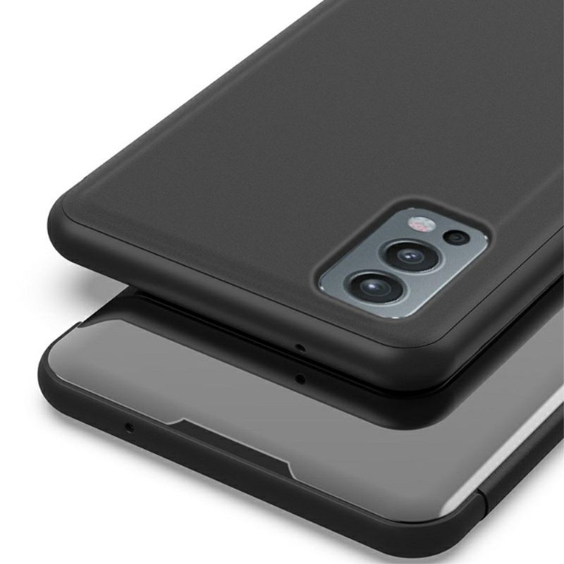 Hoesje voor OnePlus Nord 2 5G Folio-hoesje Spiegeleffect