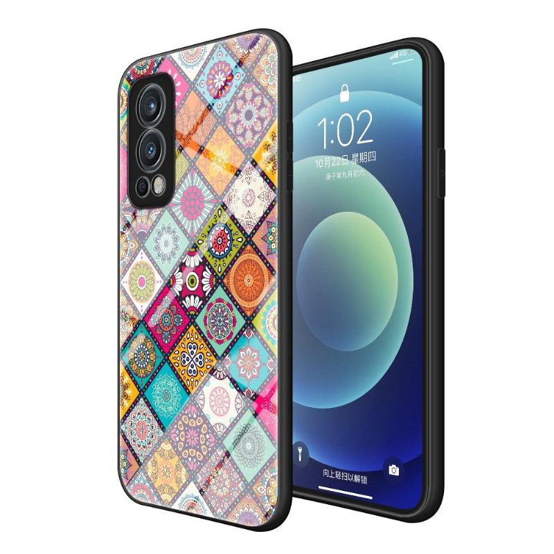 Hoesje voor OnePlus Nord 2 5G Mandala-caleidoscoop Met Standaard
