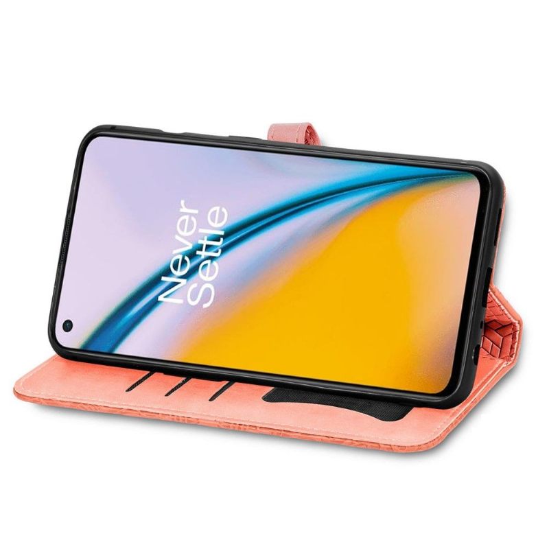Leren Hoesje voor OnePlus Nord 2 5G Bescherming Mandalablad