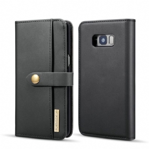 Hoesje Cover voor Samsung Galaxy S8 Leer Met Verwijderbare Schaal