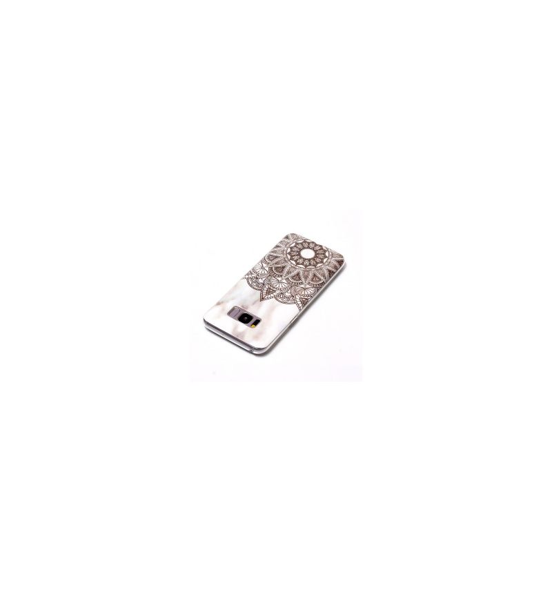 Hoesje voor Samsung Galaxy S8 - Marmer En Mandala