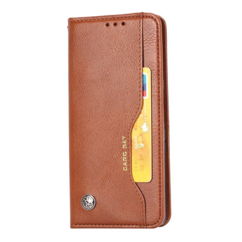 Folio-hoesje voor iPhone 11 Pro Leren Effect Stand Case