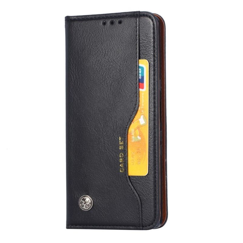 Folio-hoesje voor iPhone 11 Pro Leren Effect Stand Case