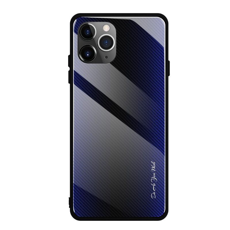 Hoesje voor iPhone 11 Pro Achterkant Van Koolstofglas
