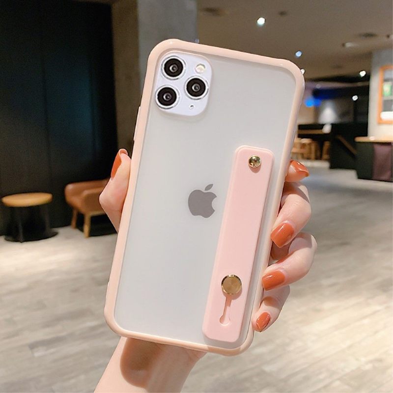 Hoesje voor iPhone 11 Pro Anti-fall Ondersteuning Voor Solide Riemfunctie