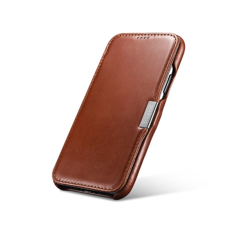 Hoesje voor iPhone 11 Pro Folio-hoesje Echt Leer