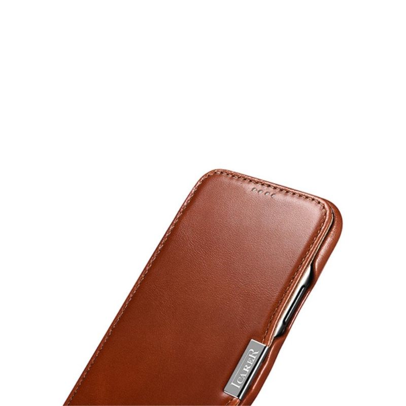 Hoesje voor iPhone 11 Pro Folio-hoesje Echt Leer