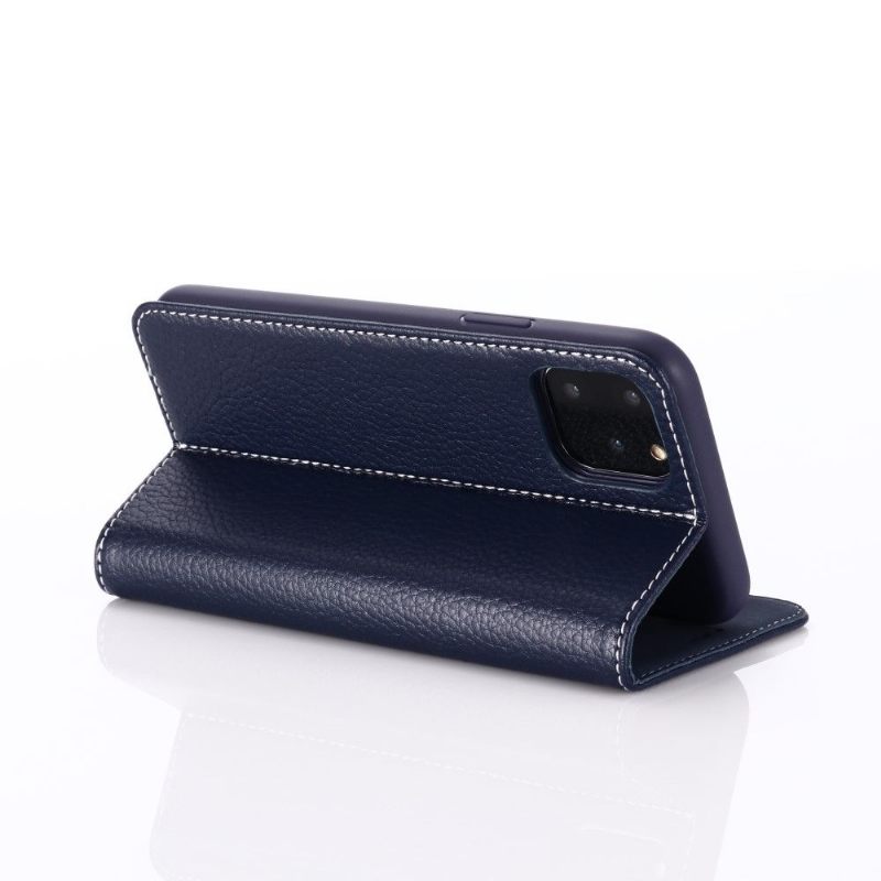 Leren Hoesje voor iPhone 11 Pro Bescherming Gebei Generfd Leereffect