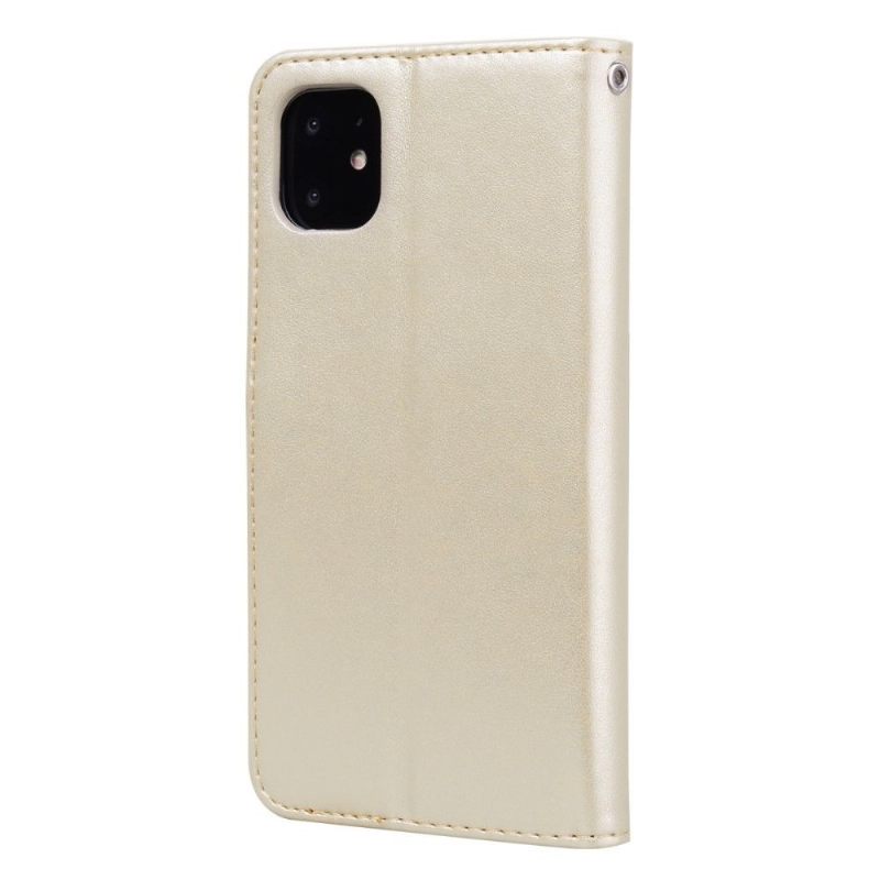 Leren Hoesje voor iPhone 11 Pro Roze Patroon