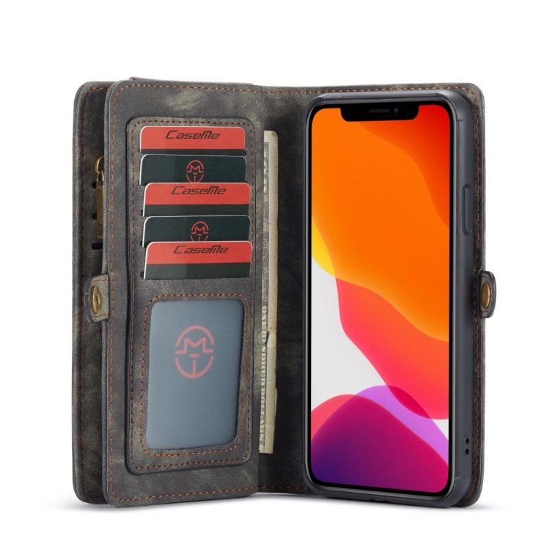 Telefoonhoesje Leren Hoesje voor iPhone 11 Pro Bescherming 2 in 1 Magnetisch