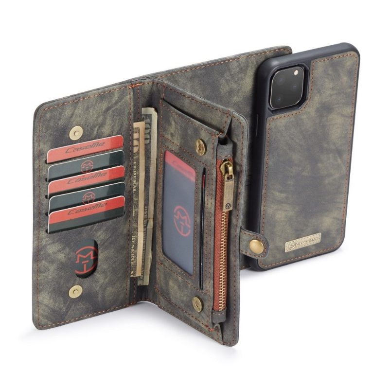 Telefoonhoesje Leren Hoesje voor iPhone 11 Pro Bescherming 2 in 1 Magnetisch