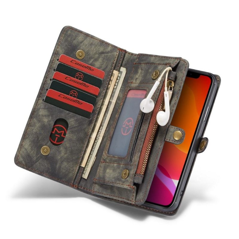 Telefoonhoesje Leren Hoesje voor iPhone 11 Pro Bescherming 2 in 1 Magnetisch