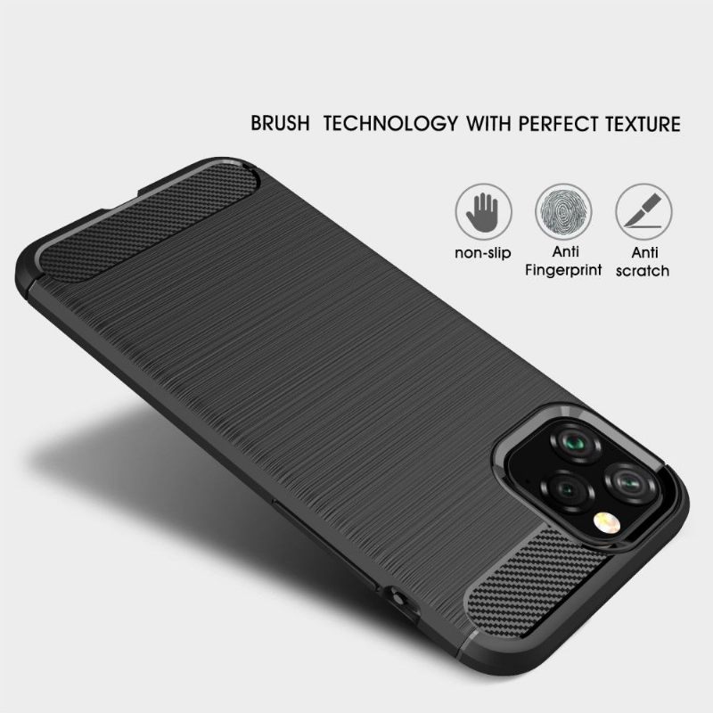 Telefoonhoesje voor iPhone 11 Pro Bescherming Gel Geborsteld