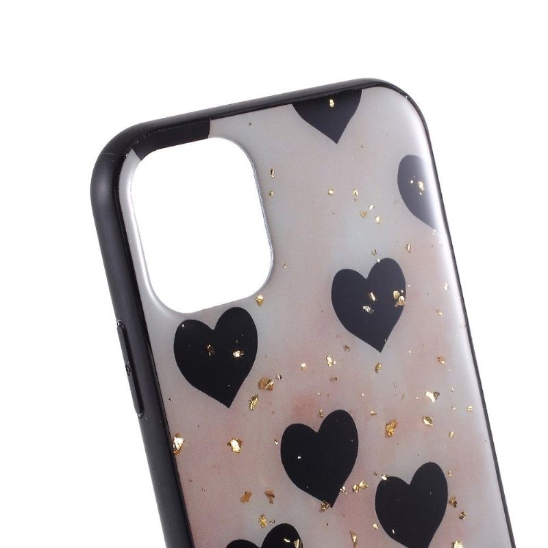 Telefoonhoesje voor iPhone 11 Pro Zwarte Harten