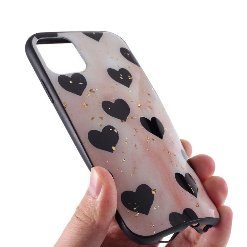 Telefoonhoesje voor iPhone 11 Pro Zwarte Harten
