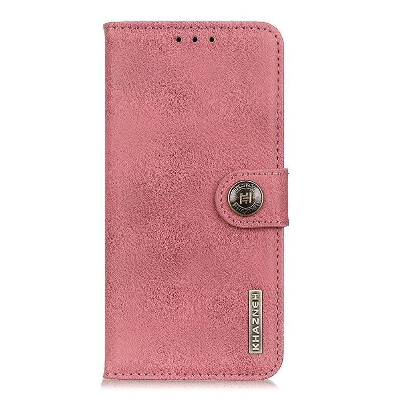 Flip Case voor OnePlus 8T Khazneh Lederen Effect Kaarthouder