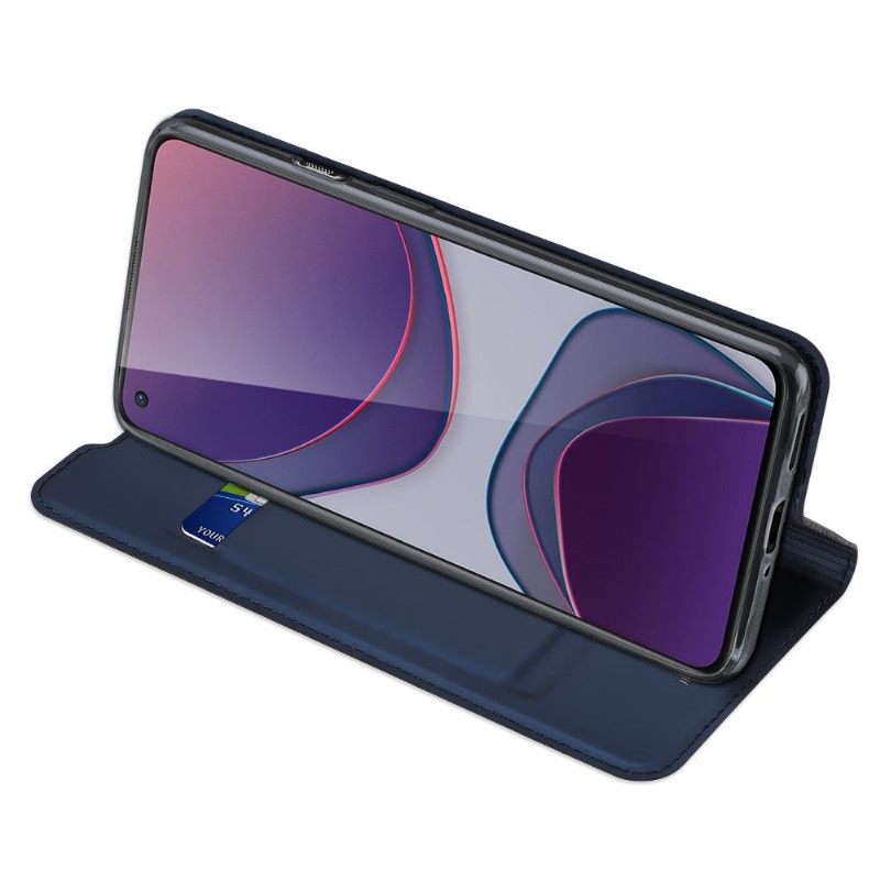 Flip Case voor OnePlus 8T Zakelijk Satijneffect