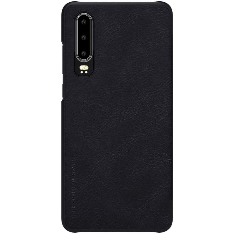 Cover voor Huawei P30 Nillkin Qin Kunstleren Hoes