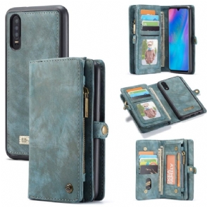 Hoesje Flip Case voor Huawei P30 En Kaarthouder Cover - Groen