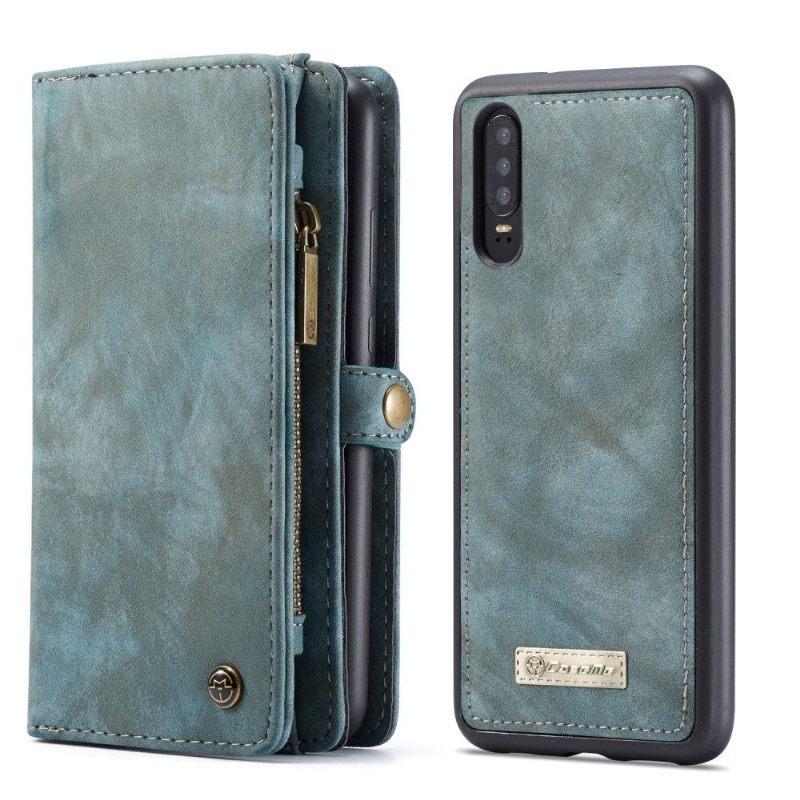 Hoesje Flip Case voor Huawei P30 En Kaarthouder Cover - Groen