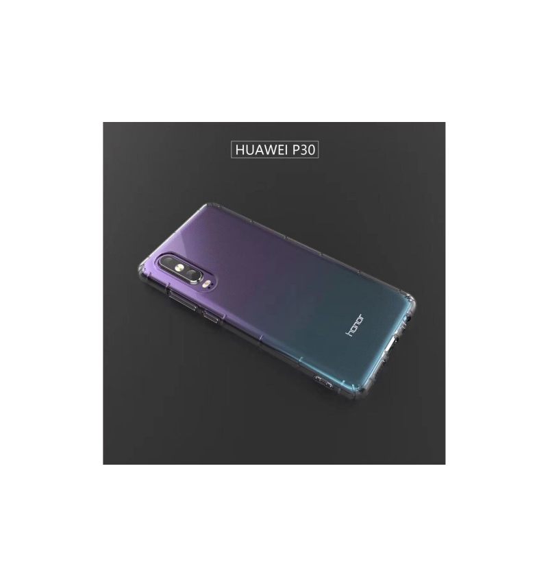 Hoesje voor Huawei P30 Doorzichtige Siliconengel