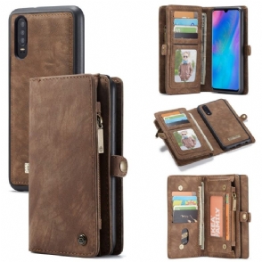 Telefoonhoesje Leren Hoesje voor Huawei P30 Bescherming En Kaarthouder Cover - Bruin