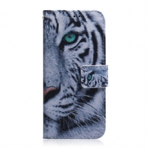 Flip Case voor Google Pixel 7 Pro Witte Tijger