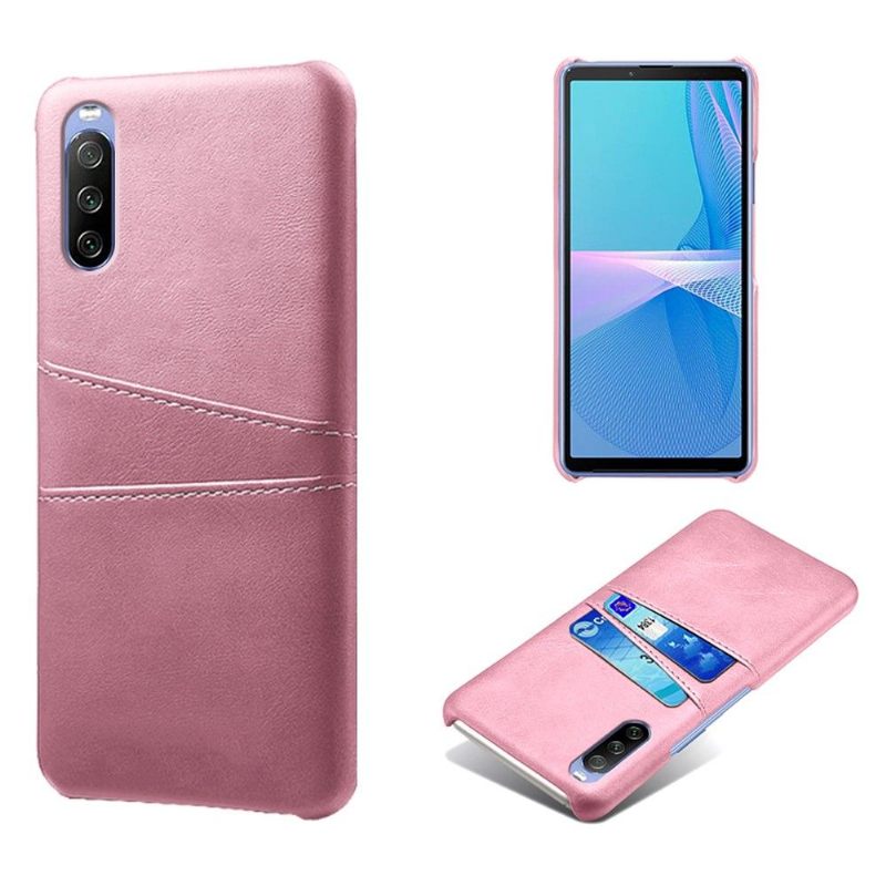 Telefoonhoesje voor Sony Xperia 10 III Bescherming Kaarthouder Met Leren Effect