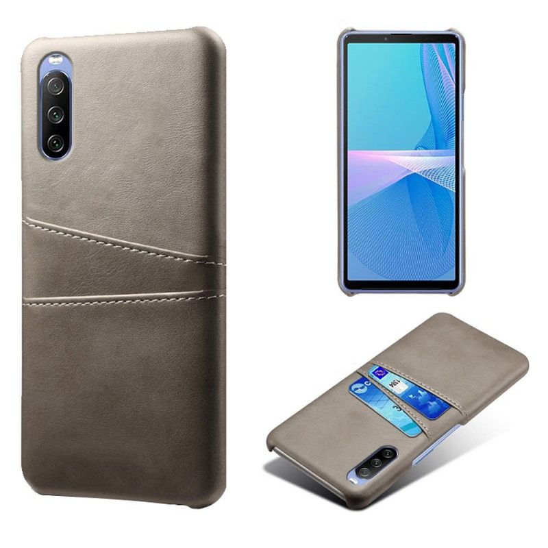 Telefoonhoesje voor Sony Xperia 10 III Bescherming Kaarthouder Met Leren Effect
