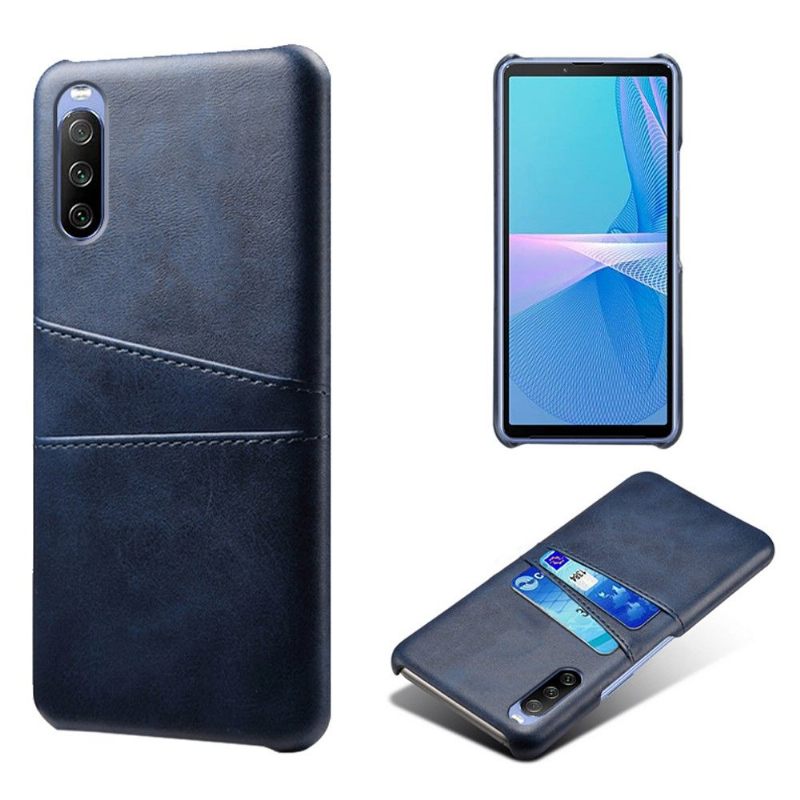 Telefoonhoesje voor Sony Xperia 10 III Bescherming Kaarthouder Met Leren Effect