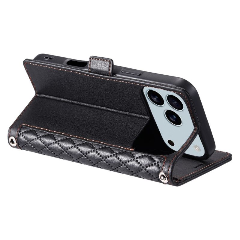 Bescherming Hoesje iPhone 17 Pro Max Klassiek Gewatteerd