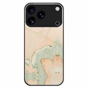 Case Hoesje iPhone 17 Pro Max Telefoonhoesje Gehard Glas Met Geschilderd Patroon
