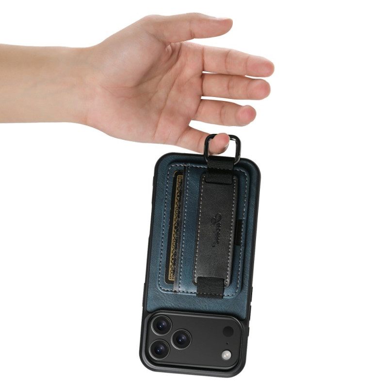 Case Hoesje iPhone 17 Pro Max Telefoonhoesje Suteni Kaarthouder En Band