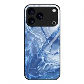 Cover Hoesje iPhone 17 Pro Max Telefoonhoesje Gehard Glas Marmer