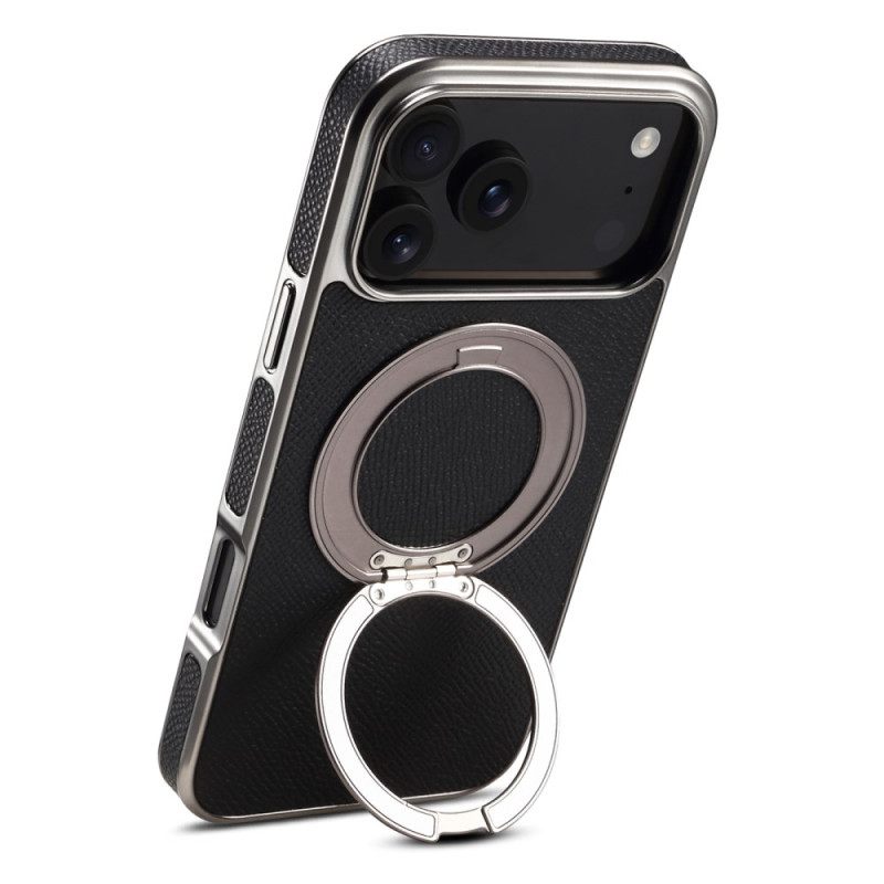 Cover Hoesje iPhone 17 Pro Max Telefoonhoesje Gestructureerd Leer