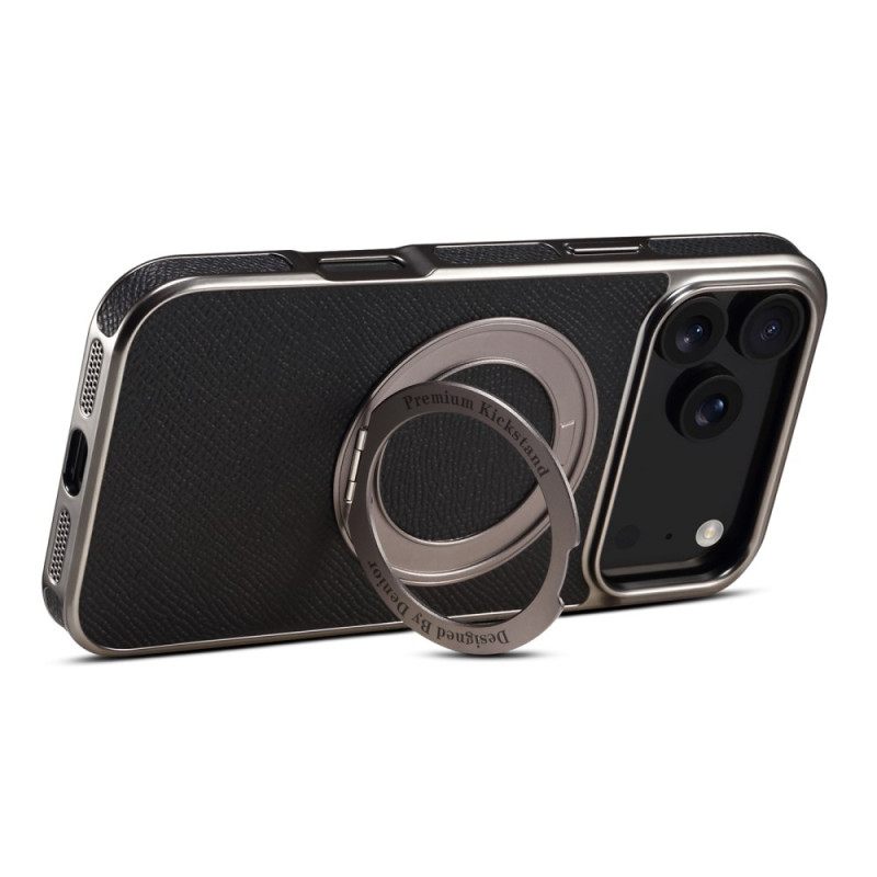 Cover Hoesje iPhone 17 Pro Max Telefoonhoesje Gestructureerd Leer