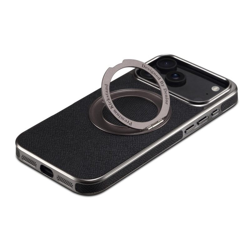 Cover Hoesje iPhone 17 Pro Max Telefoonhoesje Gestructureerd Leer