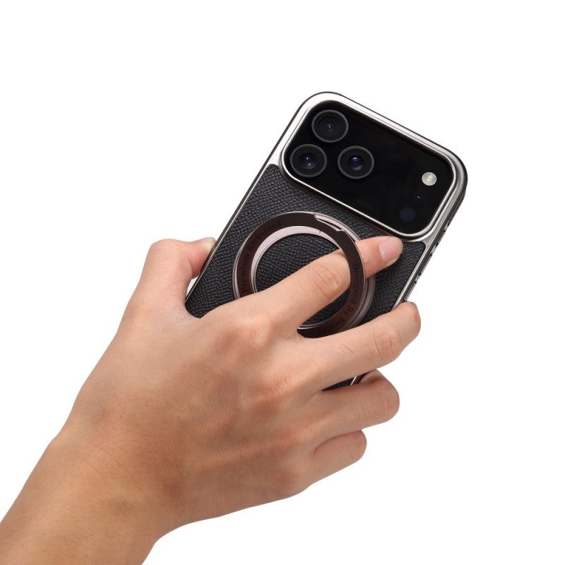 Cover Hoesje iPhone 17 Pro Max Telefoonhoesje Gestructureerd Leer