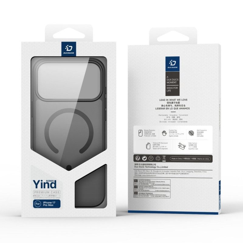 Cover Hoesje iPhone 17 Pro Max Telefoonhoesje Magsafe Yind Series Dux Ducis