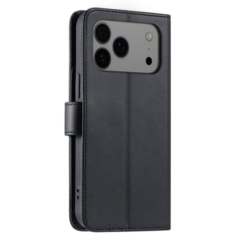 Folio-hoesje iPhone 17 Pro Max Gewatteerd Met Sleutelkoord En Schouderband