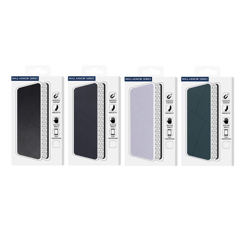 Folio-hoesje iPhone 17 Pro Max Magnetische Sluiting En Kaarthouder