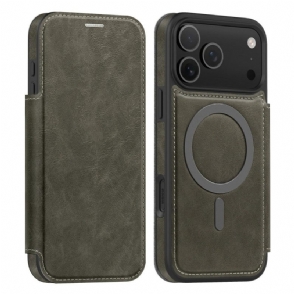 Folio-hoesje iPhone 17 Pro Max Magsafe-compatibel Met Rfid-kaarthouder