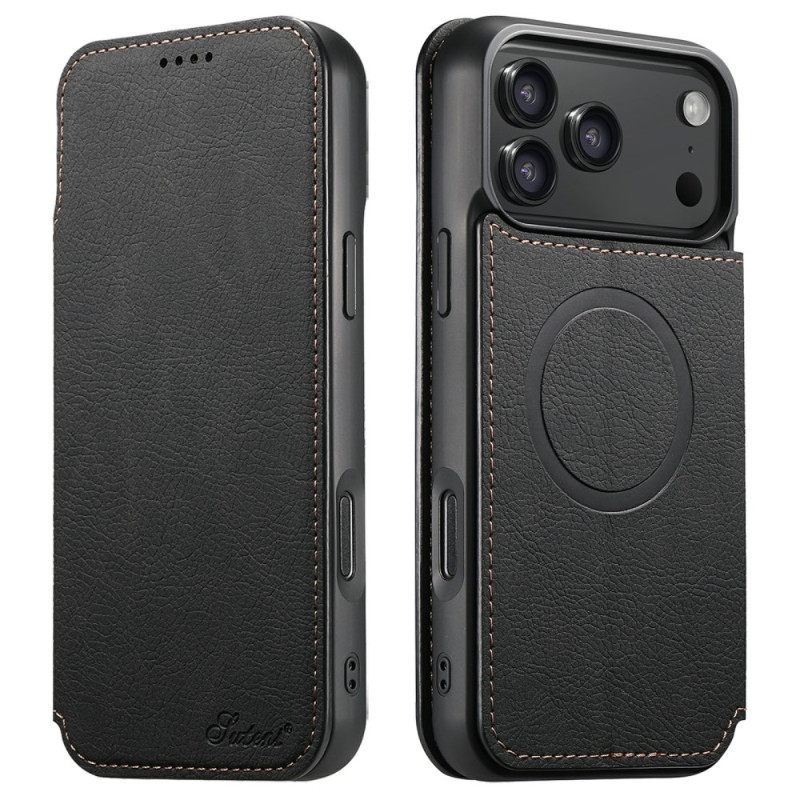 Folio-hoesje iPhone 17 Pro Max Magsafe-compatibel Suteni