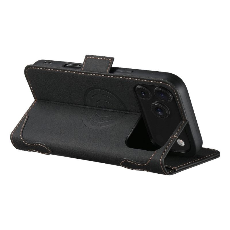 Folio-hoesje iPhone 17 Pro Max Magsafe Premium Vintage-compatibel Bescherming Hoesje