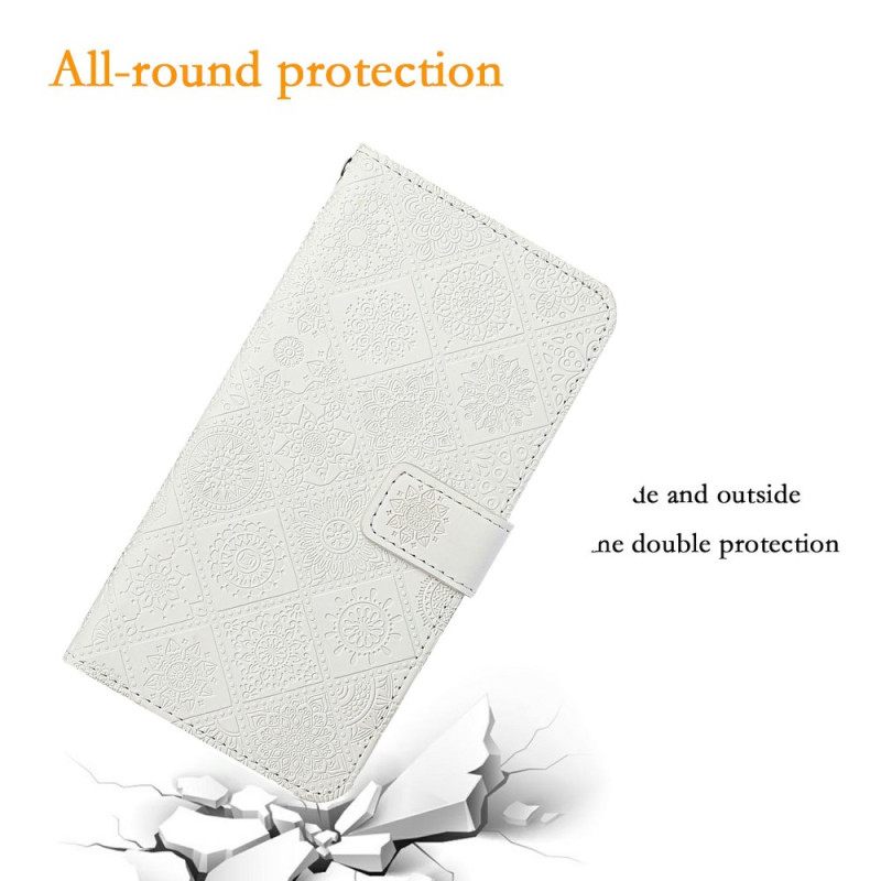 Folio-hoesje iPhone 17 Pro Max Telefoonhoesje Patchwork